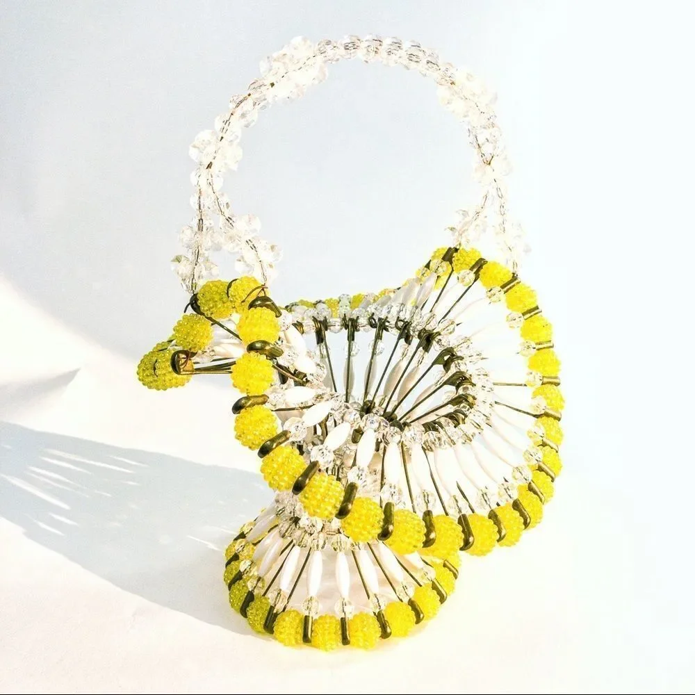VTG MCM Safety Pin & Bead Basket
